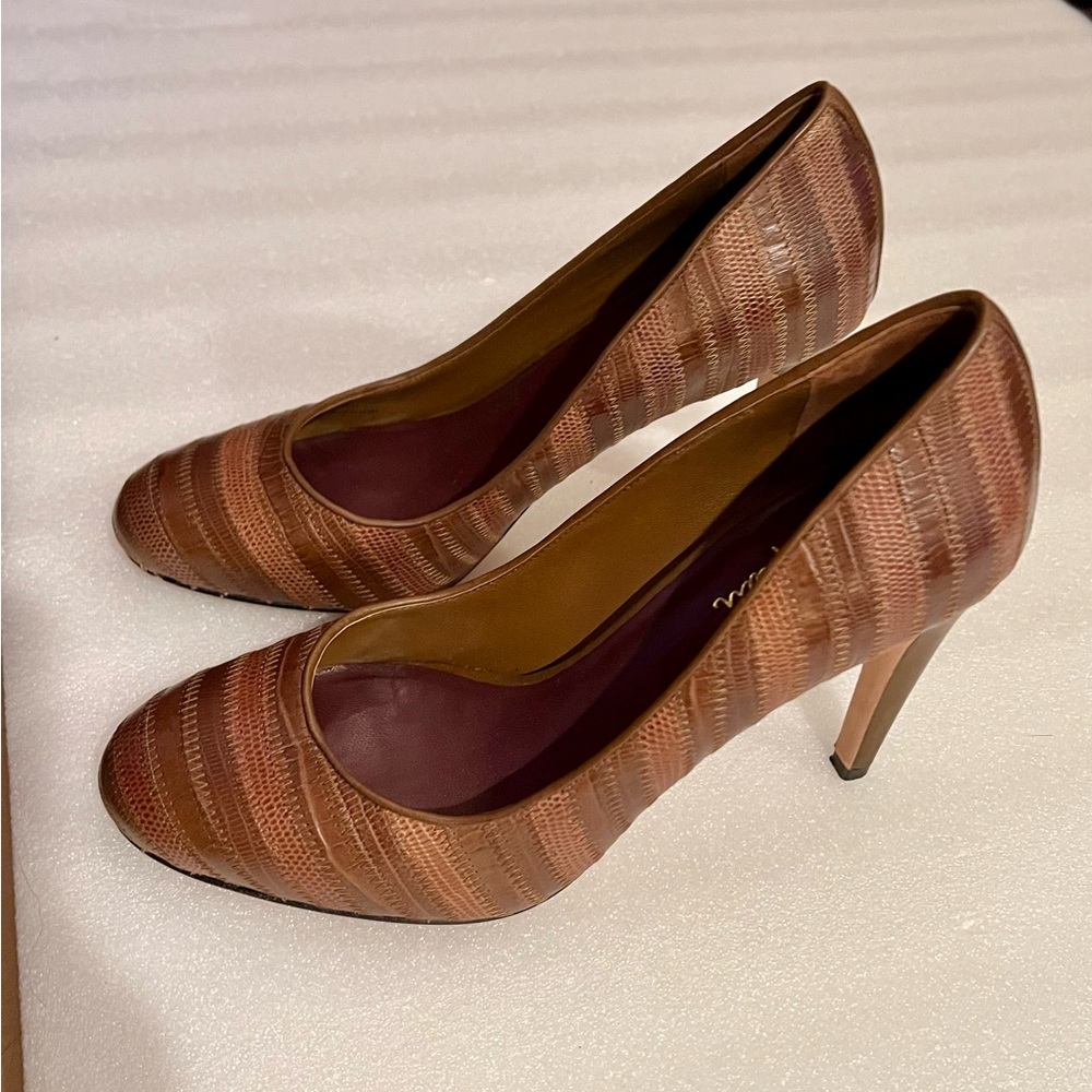 Cole Haan x Nike Air Soft Brown Leather Heels